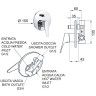 Смеситель для душа Remer Giga Four G094