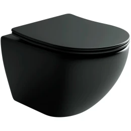 Комплект унитаза с инсталляцией Ceramicanova Metropol CN4002MB_1002B_1000 с сиденьем Микролифт и Черной матовой клавишей смыва