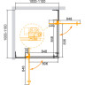 Душевой уголок Cezares Slider 110x110 SLIDER-A-2-100/110-BR-Cr