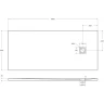 Душевой поддон из искусственного камня BelBagno Uno 180x80 TRAY-MR-UNO-AH-180/80-35-W-CR