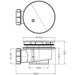 сифон BelBagno BB-01-90