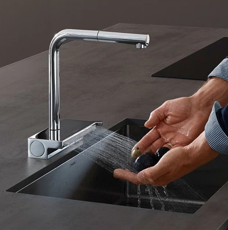 Смеситель для кухни Hansgrohe Aquno Select M81 73836000 Хром