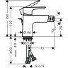 Смеситель для биде Hansgrohe Talis E 71720670 черный матовый