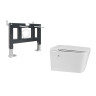 Комплект унитаза с инсталляцией Abber Rechteck AC1202P-AC0101P цвет Белый с сиденьем Микролифт