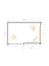 Душевой уголок Cezares Lux 140x90 LUX-AH-FS-11-140/90-C-GM