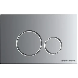 Комплект унитаза с инсталляцией Ceramicanova Metropol CN4002MB_1001M_1000 с сиденьем Микролифт и клавишей смыва Хром матовый