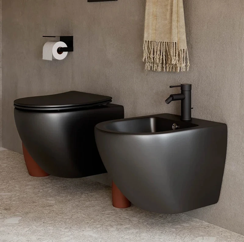 Комплект унитаза с инсталляцией Ceramicanova Metropol CN4002MB_1001M_1000 с сиденьем Микролифт и клавишей смыва Хром матовый