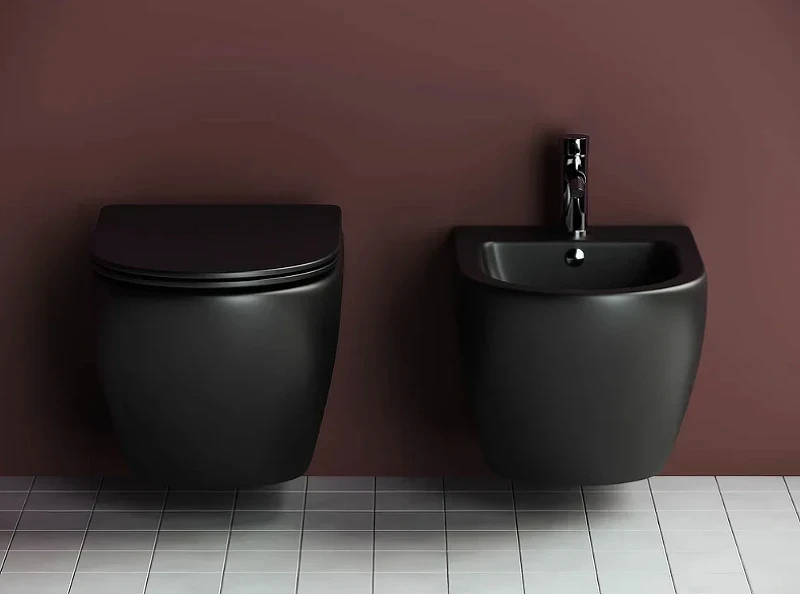 Комплект унитаза с инсталляцией Ceramicanova Metropol CN4002MB_1001M_1000 с сиденьем Микролифт и клавишей смыва Хром матовый