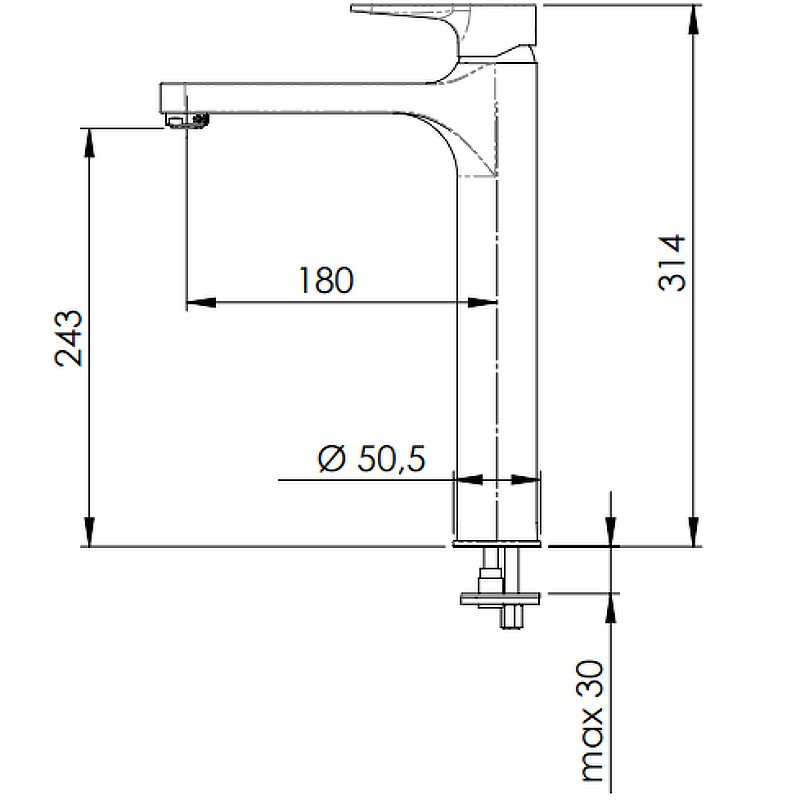 Смеситель для раковины Remer Winner W11L