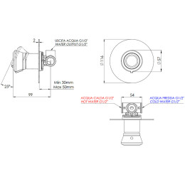 Смеситель для душа Remer Element ET30L