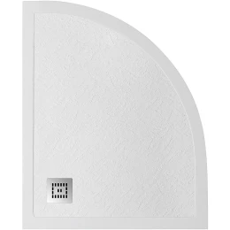 Душевой поддон из искусственного камня BelBagno Uno 120x80 L TRAY-MR-UNO-RH-120/80-550-35-W-L-CR