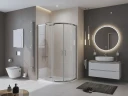 Душевой поддон из искусственного камня BelBagno Uno 120x80 L TRAY-MR-UNO-RH-120/80-550-35-W-L-CR