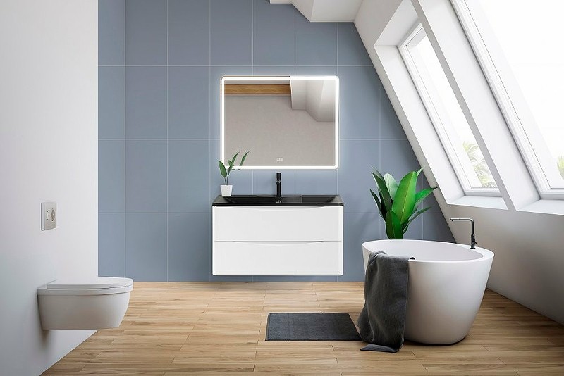 Зеркало BelBagno SPC-MAR-1000-800-LED-TCH-WARM с подсветкой с подогревом