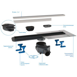 душевой лоток BelBagno Luce BB-LD-LUCE-80-CR