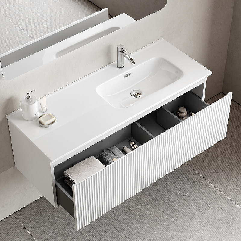 Тумба под раковину Sancos Snob R 1.0 120 R SNR1.0120RW подвесная цвет Bianco