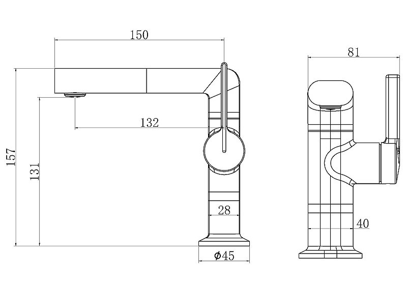 Смеситель для раковины Vincea ТГ (TG) VBF-5TG1GM