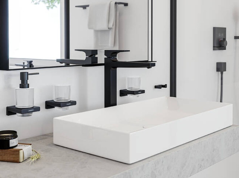 Смеситель для раковины Hansgrohe Metropol 32512670 черный матовый