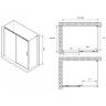 Душевой уголок Abber Komfort 120x90 AG93120-S92 профиль Хром стекло прозрачное