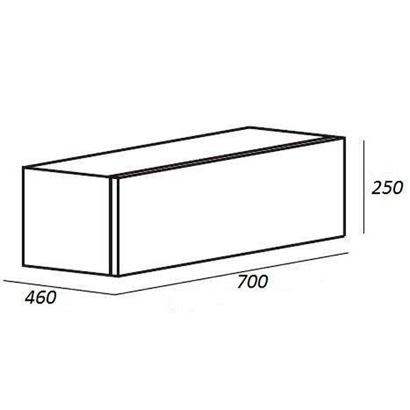 Тумба Cezares Cadro 70 CADRO-70-1C-SO-NR-BLUM подвесная