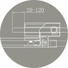 Душевая дверь Cezares Slider 110 SLIDER-B-1-100/110-BR-NERO
