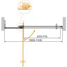 Душевая дверь Cezares Slider 110 SLIDER-B-1-100/110-BR-NERO