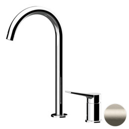 Смеситель для раковины Remer Slash Dot SL57LXV цвет Сталь