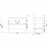 Тумба Boheme Armadi Art Loft 100 894-100-D подвесная
