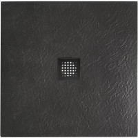 Душевой поддон из искусственного камня BelBagno Uno 90x90 TRAY-MR-UNO-A-90-35-NERO-NO