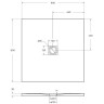Душевой поддон из искусственного камня BelBagno Uno 90x90 TRAY-MR-UNO-A-90-35-NERO-NO