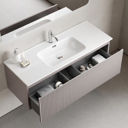 Тумба под раковину Sancos Snob R 1.0 120 SNR1.0120SM подвесная цвет Doha Soft