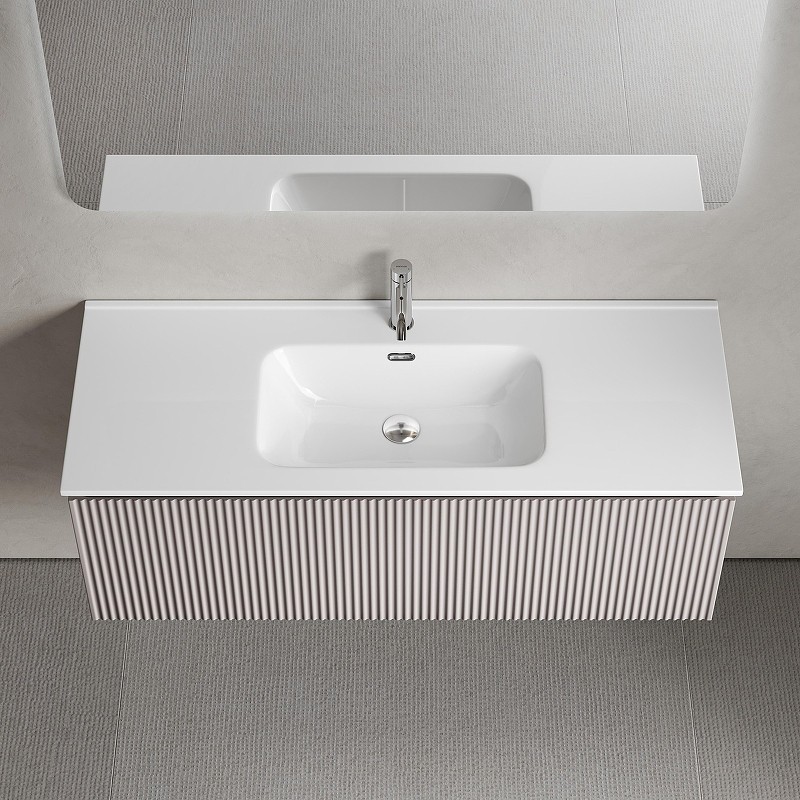 Тумба под раковину Sancos Snob R 1.0 120 SNR1.0120SM подвесная цвет Doha Soft