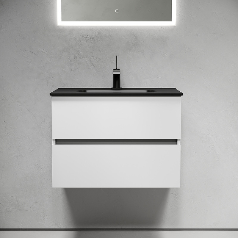 Тумба под раковину Sancos Urban 70 UR70W подвесная Белый глянец