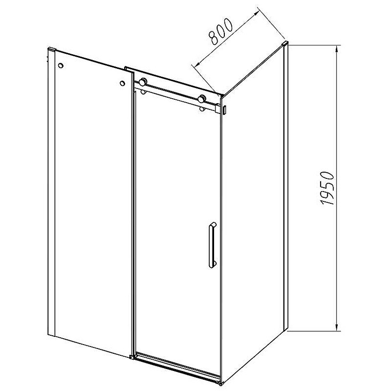 Душевой уголок Vincea Como-N 140x80 VSR-4CN8014CL