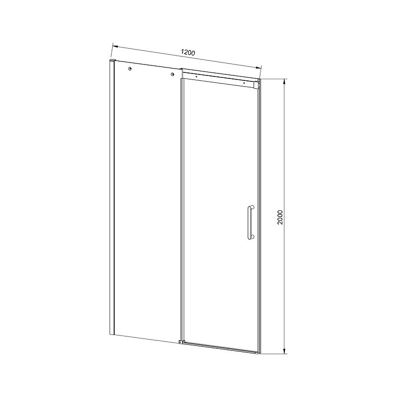 Душевая дверь Vincea Dice 120 VDS-4D120CL
