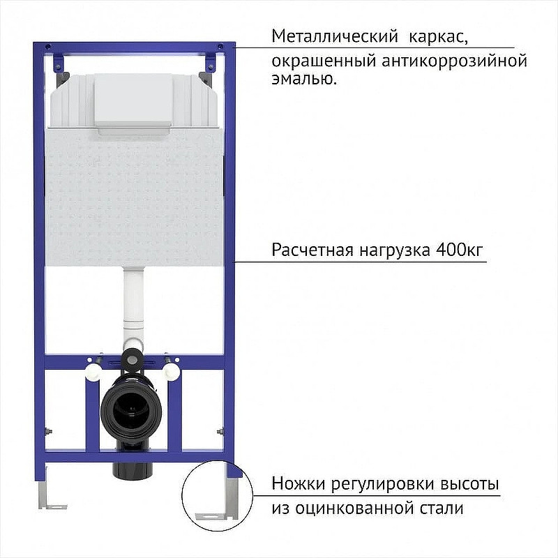Комплект унитаза Villeroy&Boch O Novo 5660H101 с инсталляцией Berges Novum L5 040215