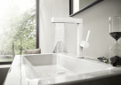 Смеситель для раковины Hansgrohe Finoris 76063700 белый матовый