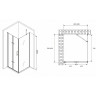 Душевой уголок Abber Zart 90x80 AG08090P-S81 профиль Хром стекло прозрачное