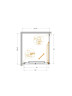 Душевой уголок Cezares Lux 80x90 LUX-AH-FS-1-80/90-C-GM