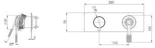 Смеситель для душа Remer Atelier AL93ZWBNO цвет Черный матовый