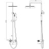 Душевая система Boheme Stick 128-GM.3
