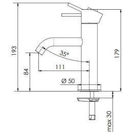 Смеситель для раковины Remer X-Style X12