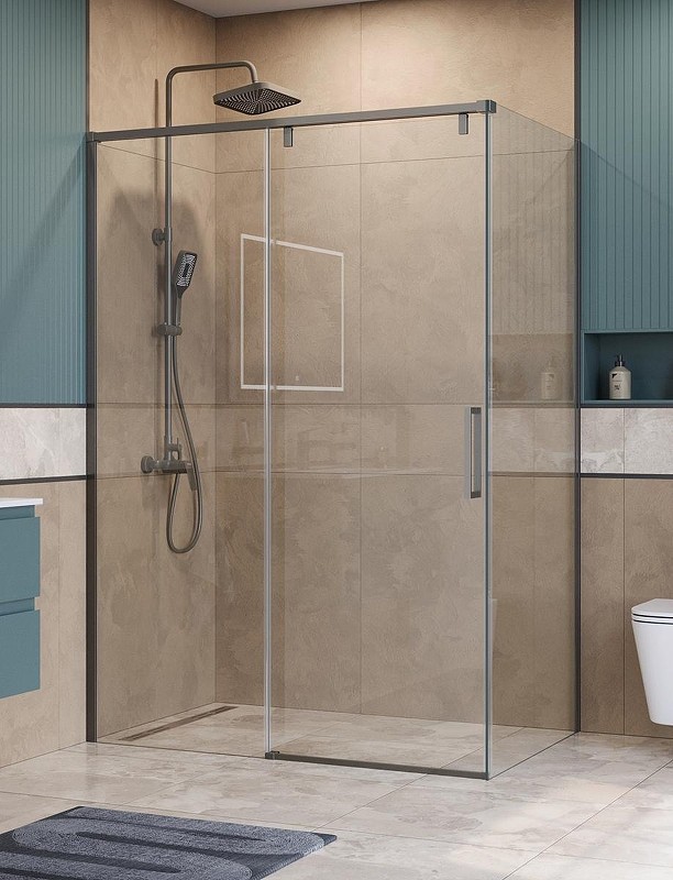 Душевой уголок BelBagno Soft Close-1 130x100 SOFT_CLOSE-1-AH-1-130/100-C-GM