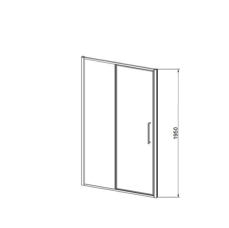 Душевая дверь Vincea Slim 120 VDP-4SL120CLGM