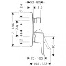 Смеситель для душа Hansgrohe Metris 31493000 Хром