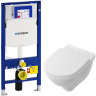 Комплект унитаза Villeroy&Boch O Novo 5660H101 с инсталляцией Geberit Duofix Sigma UP320 111.300.00.5 с сиденьем Микролифт