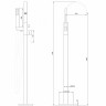 Смеситель для ванны Abber Wasserfall AF8615G Золото матовое