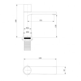 Смеситель для раковины Abber Rund AF8710G