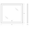 Зеркало BelBagno Kraft 90 SPC-KRAFT-900-800-LED-TCH-WARM с подсветкой