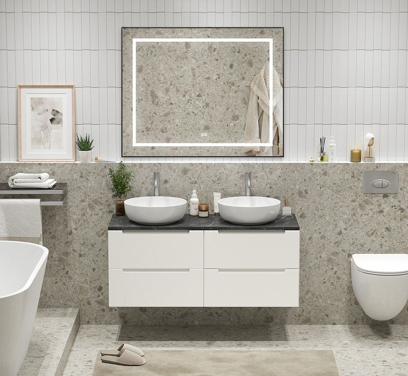 Тумба под раковину BelBagno Etna 120 ETNA-1200-4C-SO-2-BL подвесная