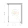 Душевая перегородка BelBagno Kraft 70 KRAFT-L-1-70-C-Cr